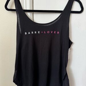 Pure Barre Black and Pink Tank Top